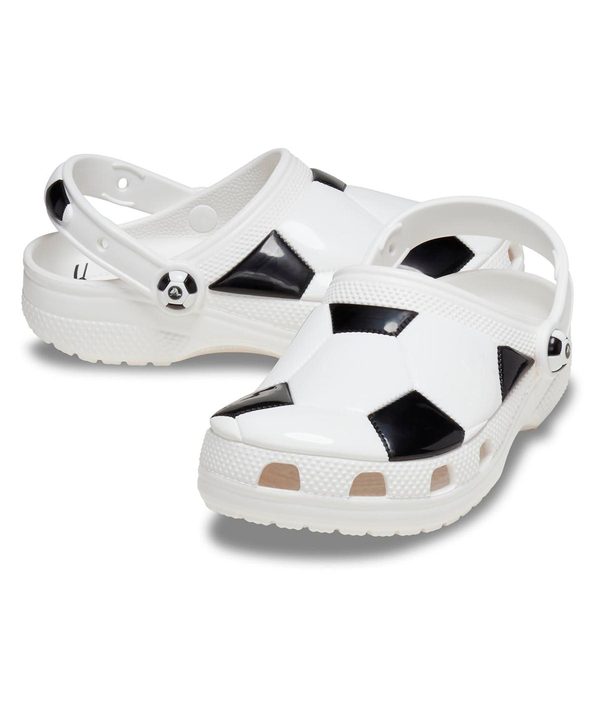 Zueco Infantil Niña Soccer Ball Clog K Blanco Crocs