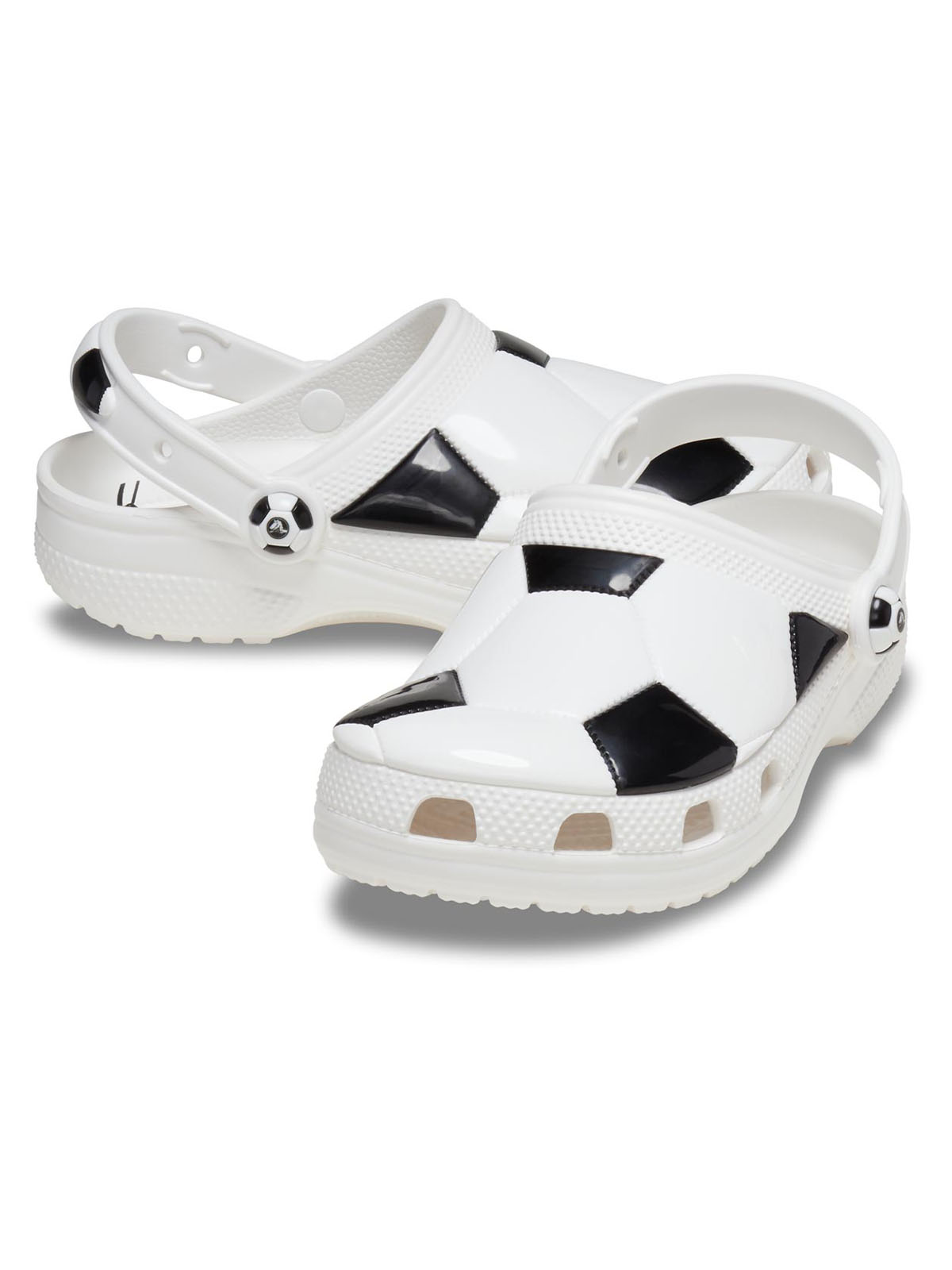 Zueco Infantil Niña Soccer Ball Clog K Blanco Crocs