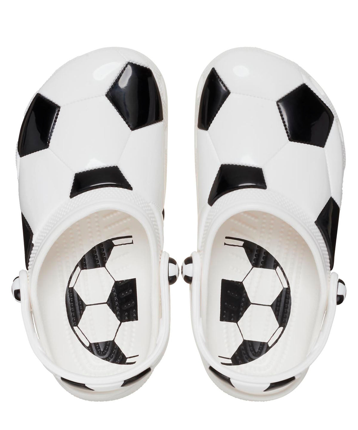 Zueco Infantil Niña Soccer Ball Clog K Blanco Crocs