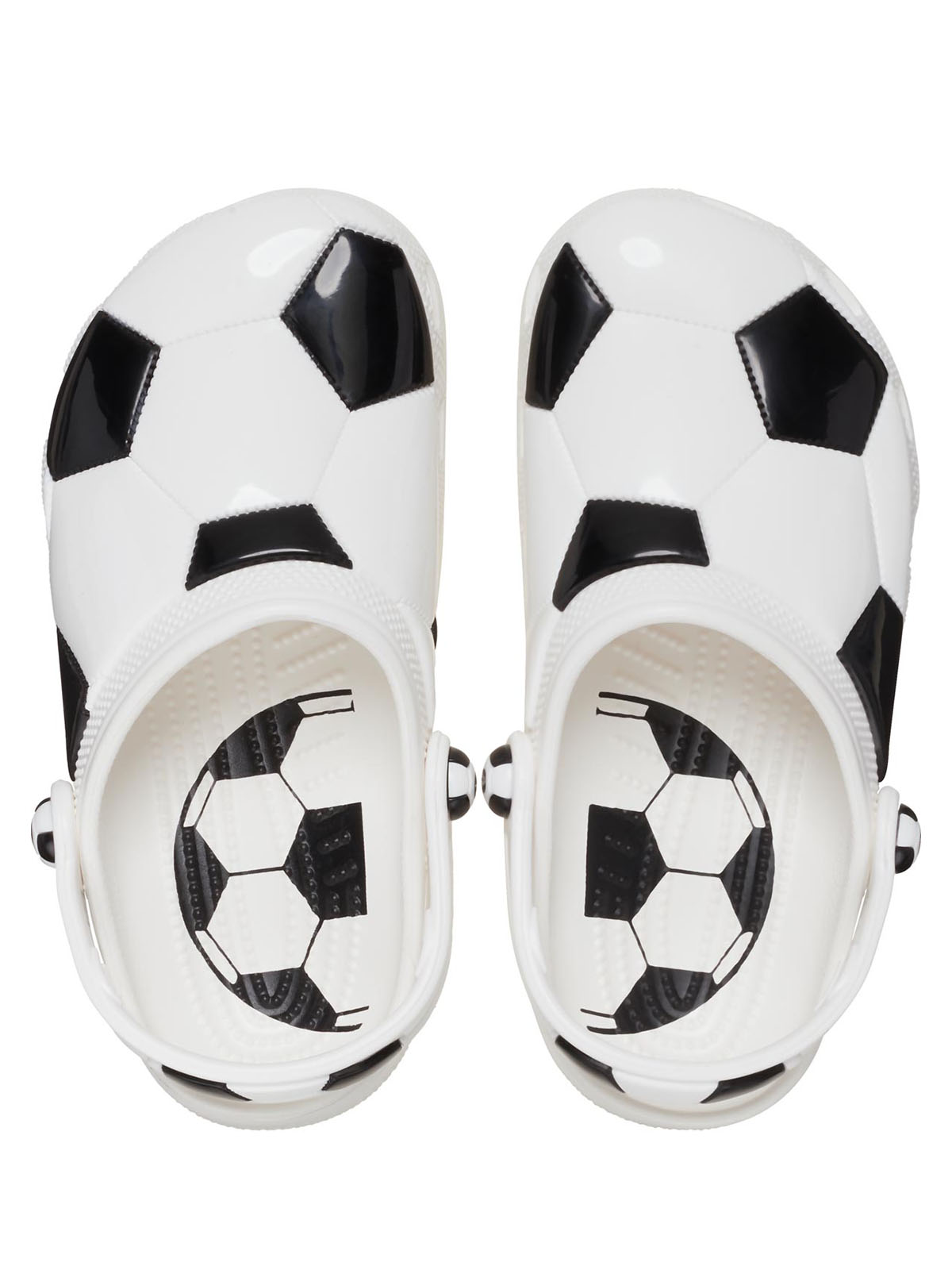 Zueco Infantil Niña Soccer Ball Clog K Blanco Crocs