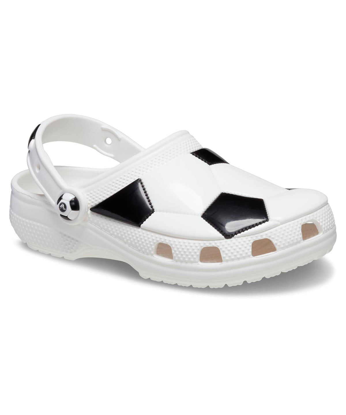 Zueco Infantil Niña Soccer Ball Clog K Blanco Crocs