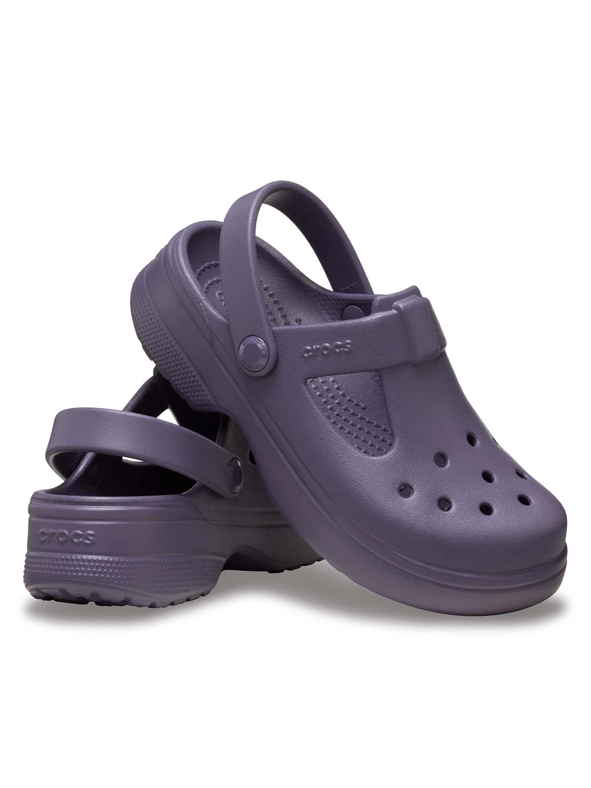 Zueco Niño Mary Jane T Morado Crocs