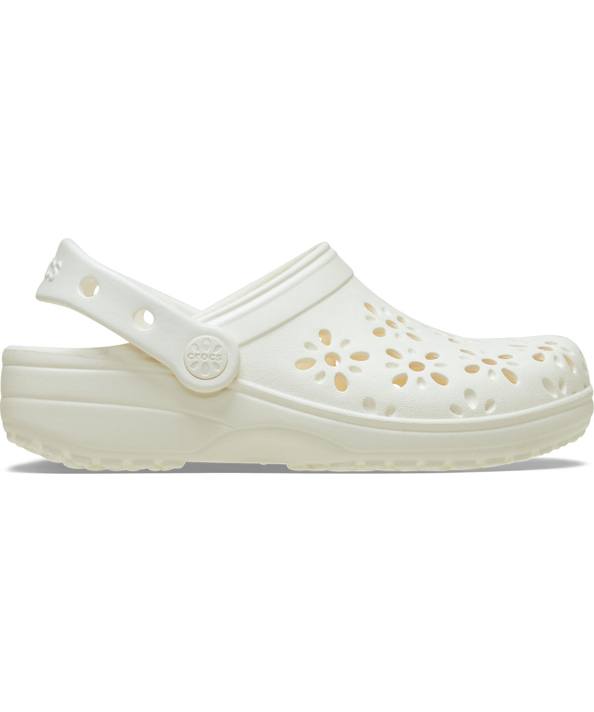 Zueco Infantil Toddler Niña Classic Floral Clg T Blanco Crocs