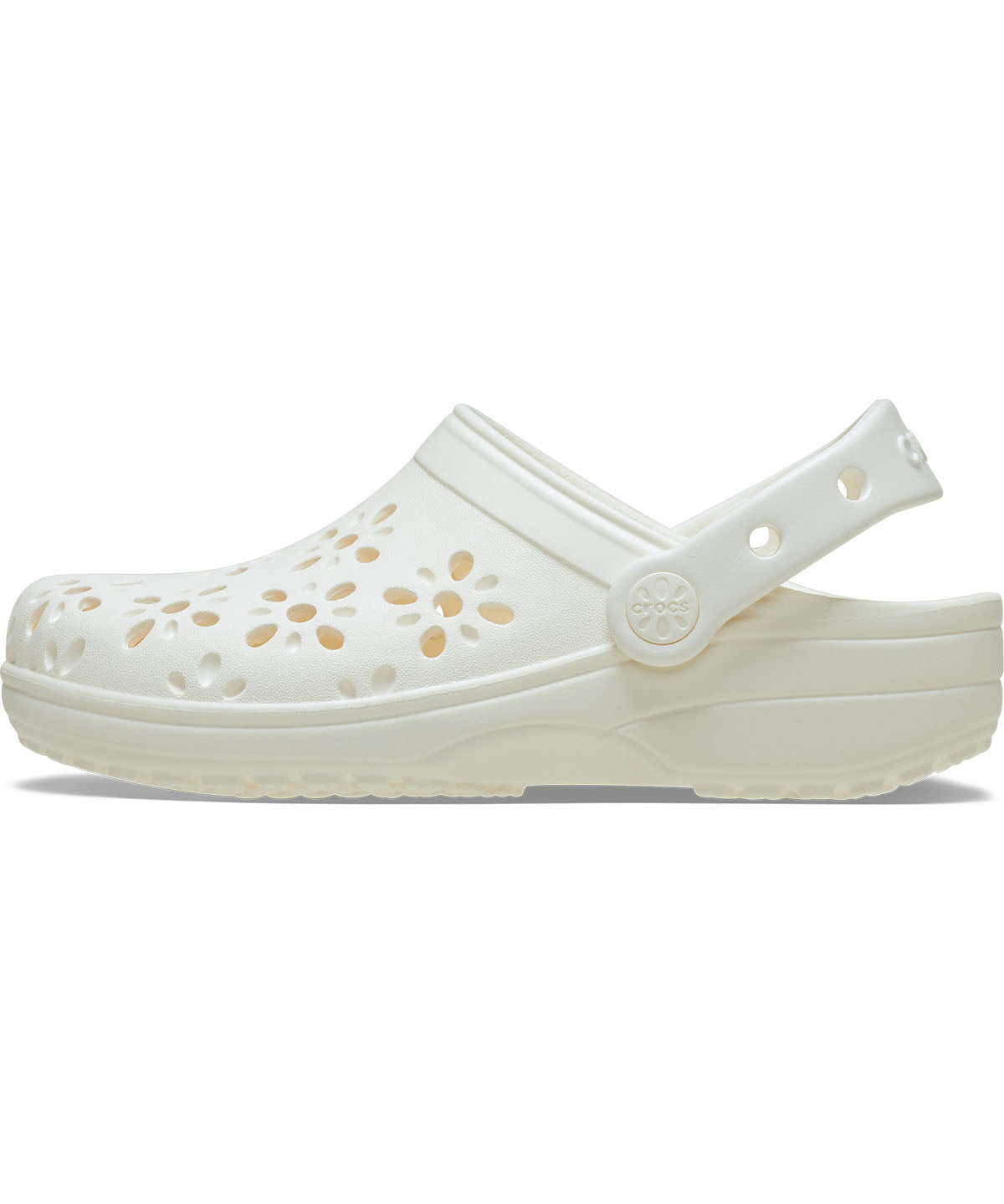 Zueco Infantil Toddler Niña Classic Floral Clg T Blanco Crocs