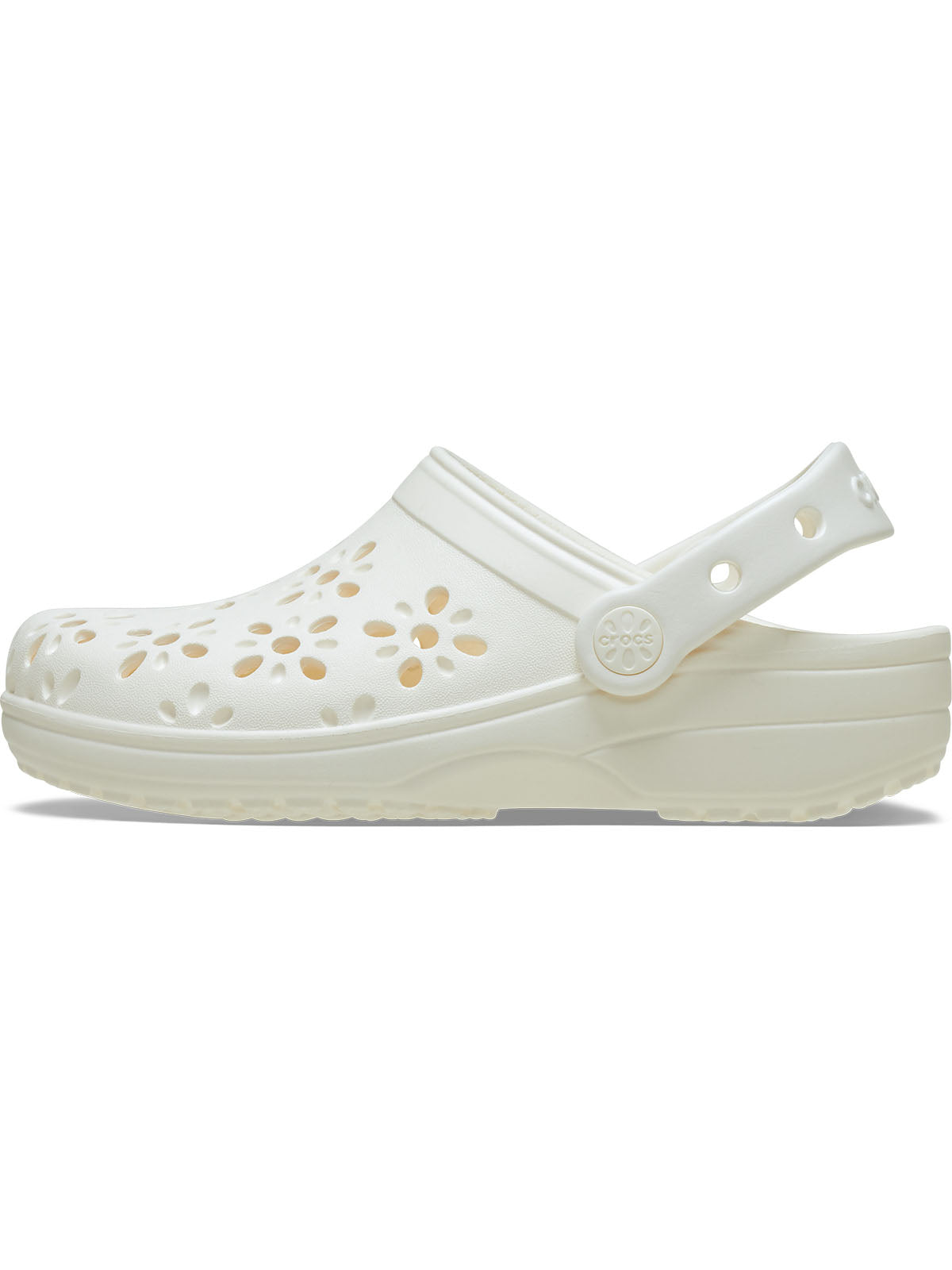 Zueco Infantil Toddler Niña Classic Floral Clg T Blanco Crocs