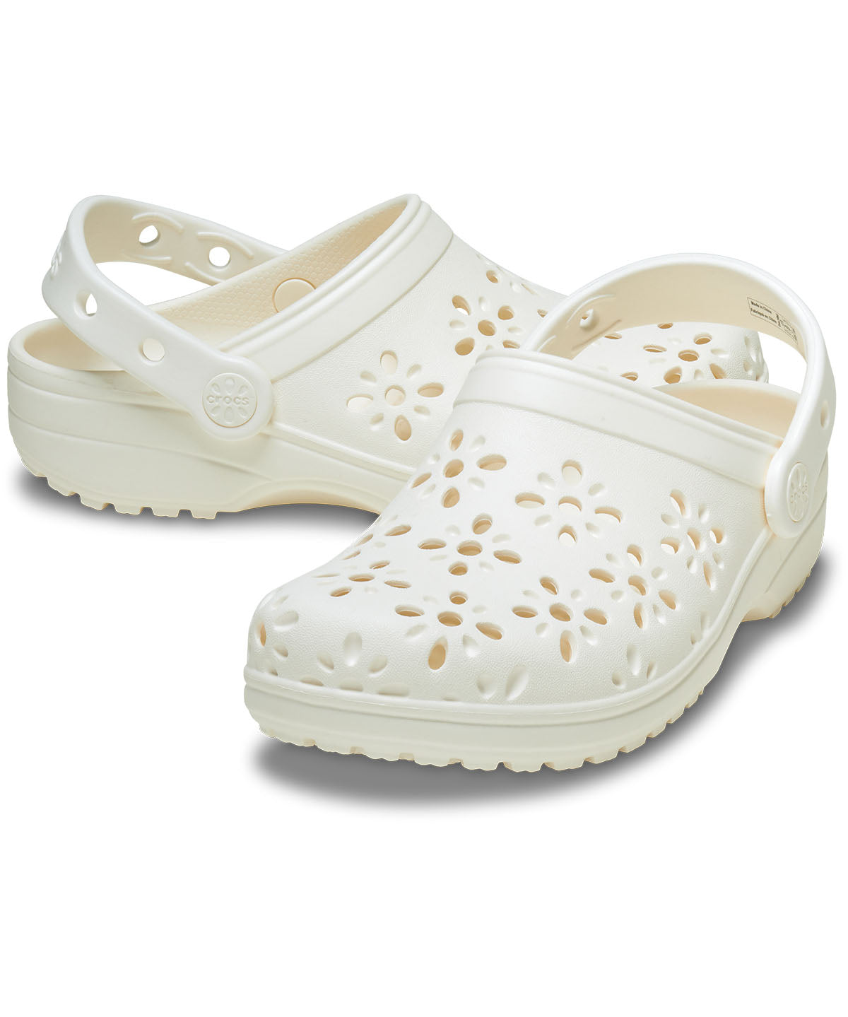 Zueco Infantil Toddler Niña Classic Floral Clg T Blanco Crocs