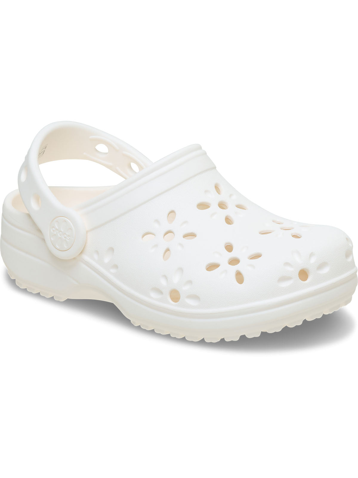 Zueco Infantil Toddler Niña Classic Floral Clg T Blanco Crocs