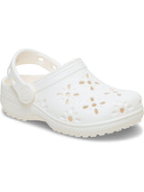 Zueco Infantil Toddler Niña Classic Floral Clg T Blanco Crocs