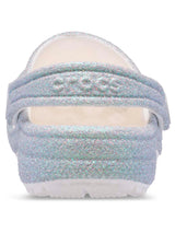 Zueco Niños Pequeños Classic Clog Glitter Plateado Crocs