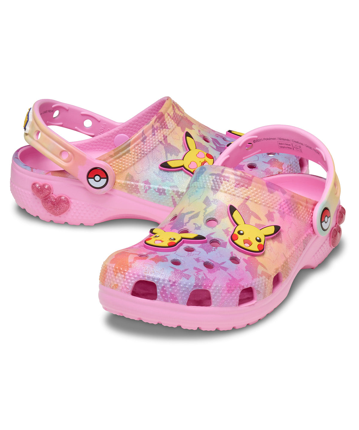 Zueco Niños Grandes Classic Clog Pikachu Rosa Crocs