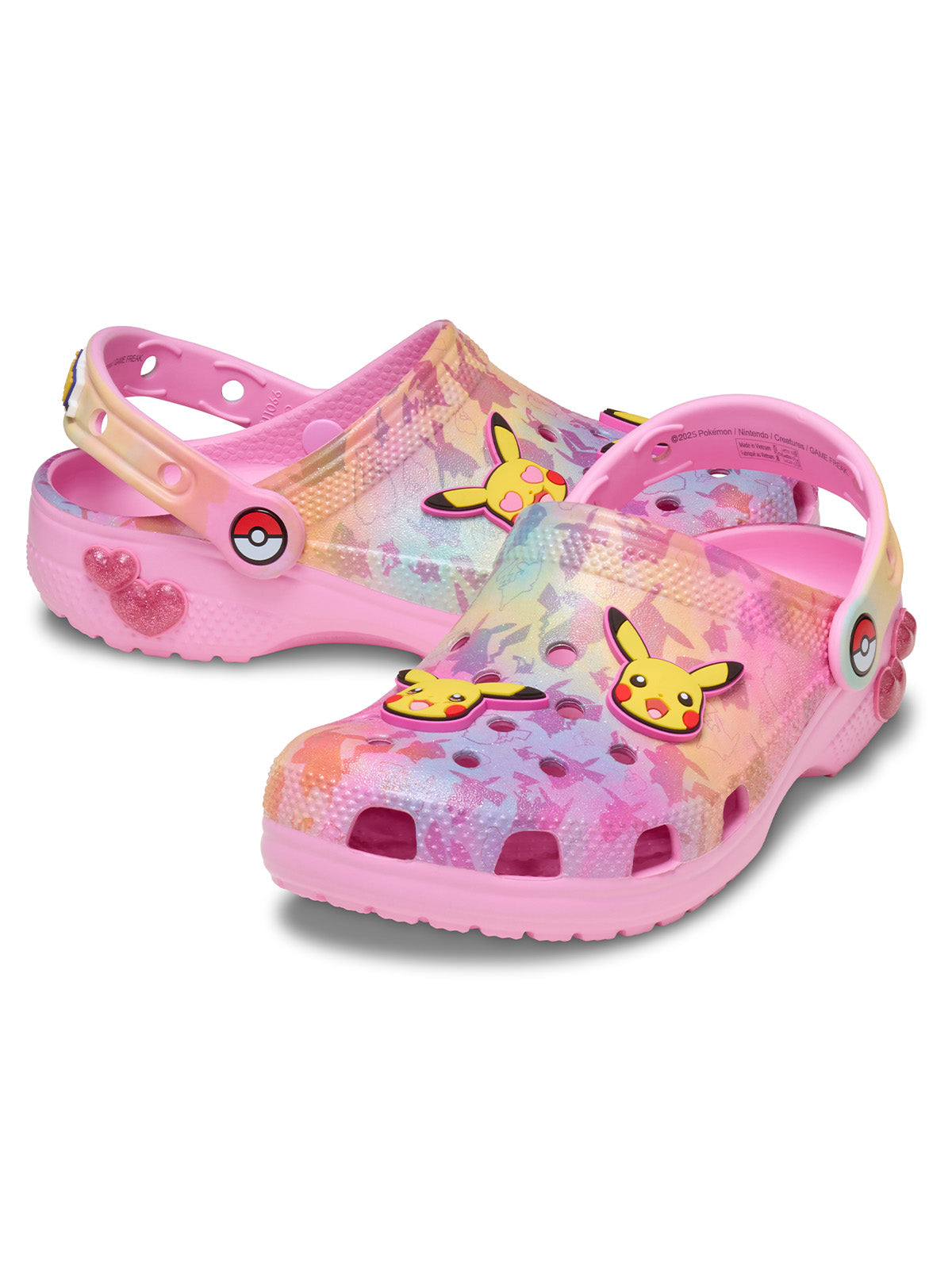 Zueco Niños Grandes Classic Clog Pikachu Rosa Crocs
