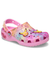 Zueco Niños Grandes Classic Clog Pikachu Rosa Crocs