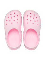 Zueco Niños Grandes Classic Clog Glitter Rosa Crocs