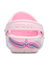 Zueco Niños Grandes Classic Clog Glitter Rosa Crocs