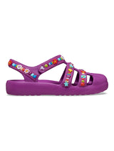 Sandalia Niños Grandes Classic Fisherman Morado Crocs