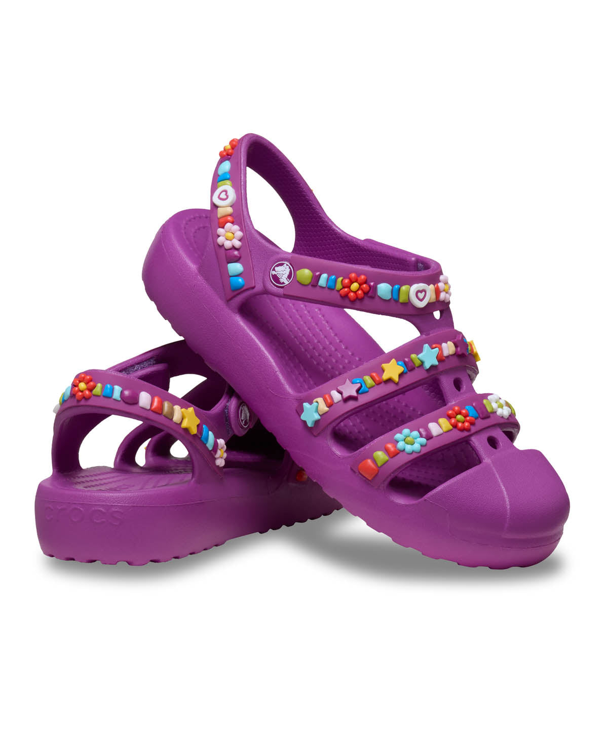 Sandalia Niños Grandes Classic Fisherman Morado Crocs