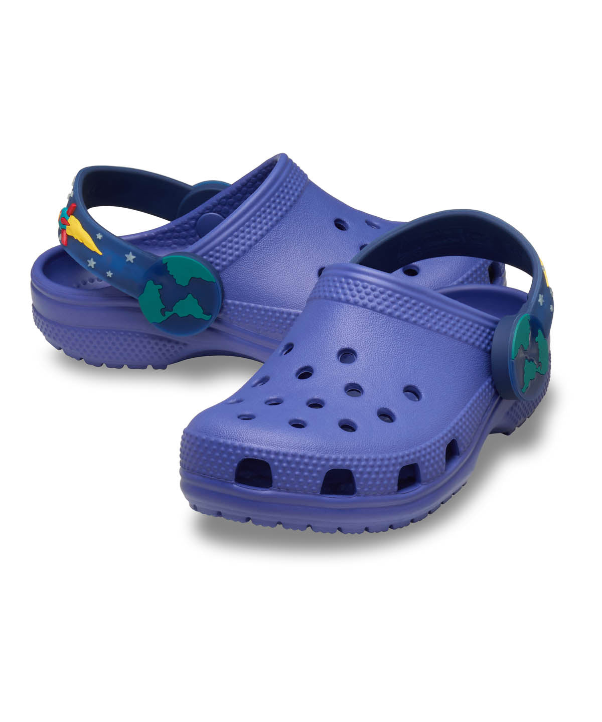 Zueco Niños Pequeños Classic Clog Con Luces Azul Crocs