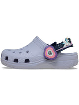 Zueco Niños Pequeños Classic Clog Con Luces Lila Crocs