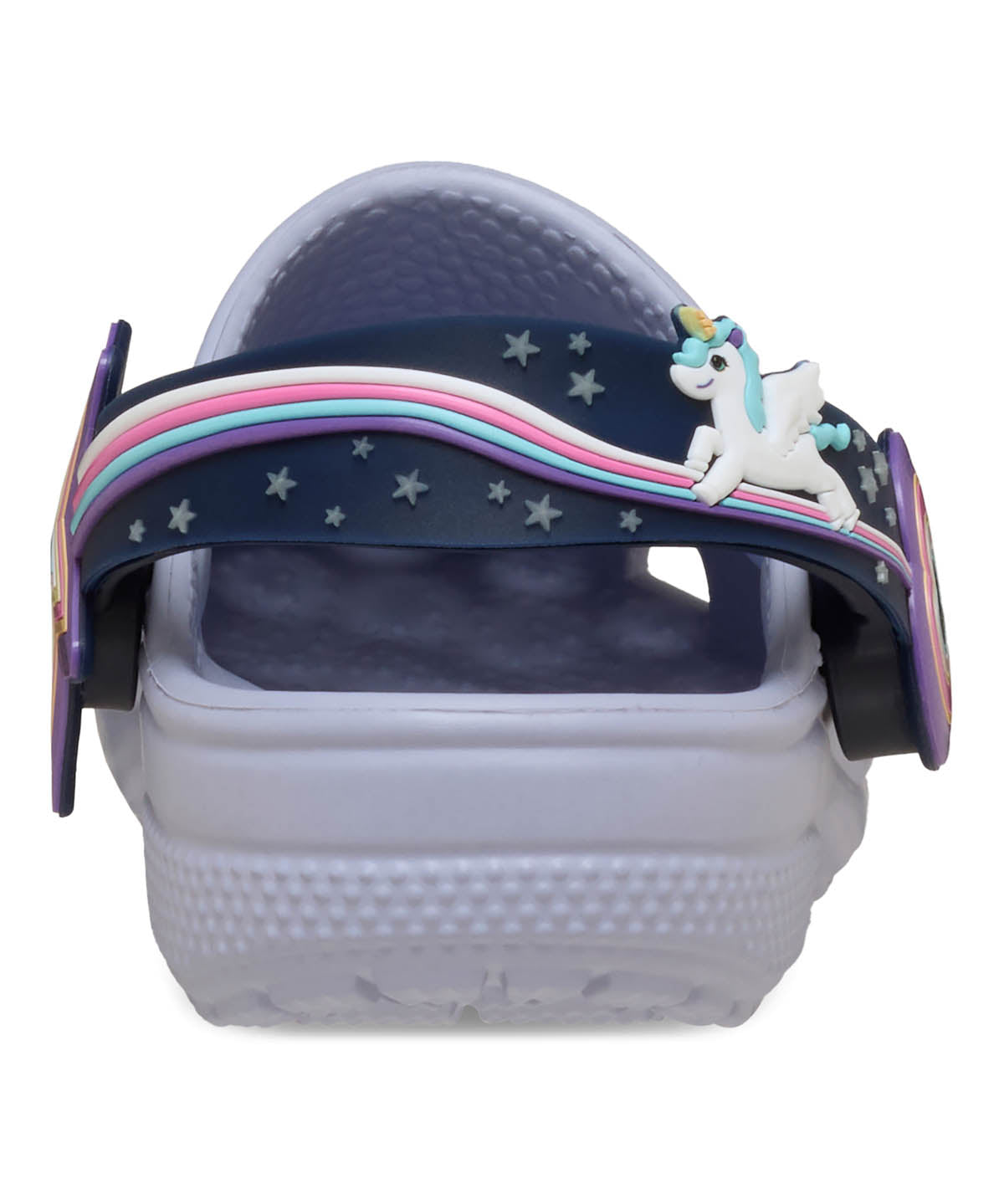 Zueco Niños Pequeños Classic Clog Con Luces Lila Crocs