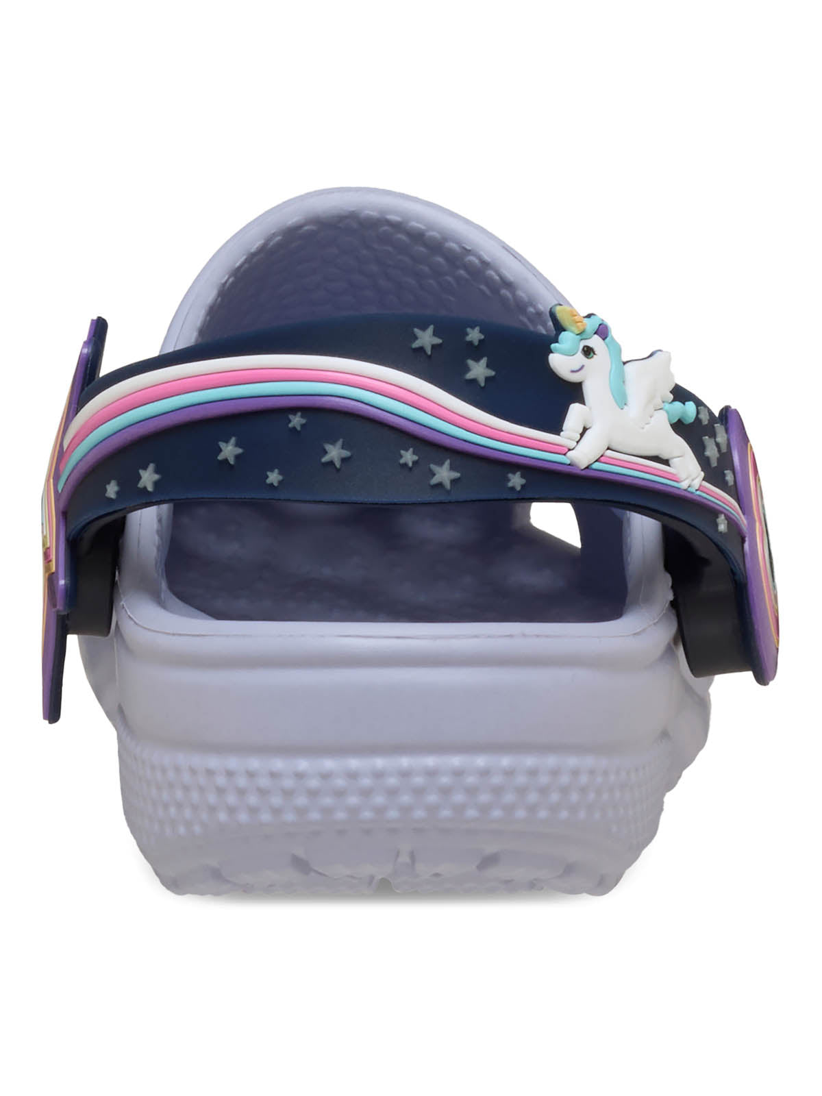 Zueco Niños Pequeños Classic Clog Con Luces Lila Crocs