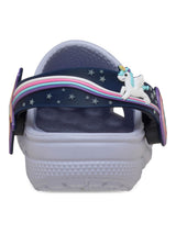 Zueco Niños Pequeños Classic Clog Con Luces Lila Crocs