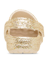 Zueco Niños Grandes Classic Clog Glitter Dorado Crocs