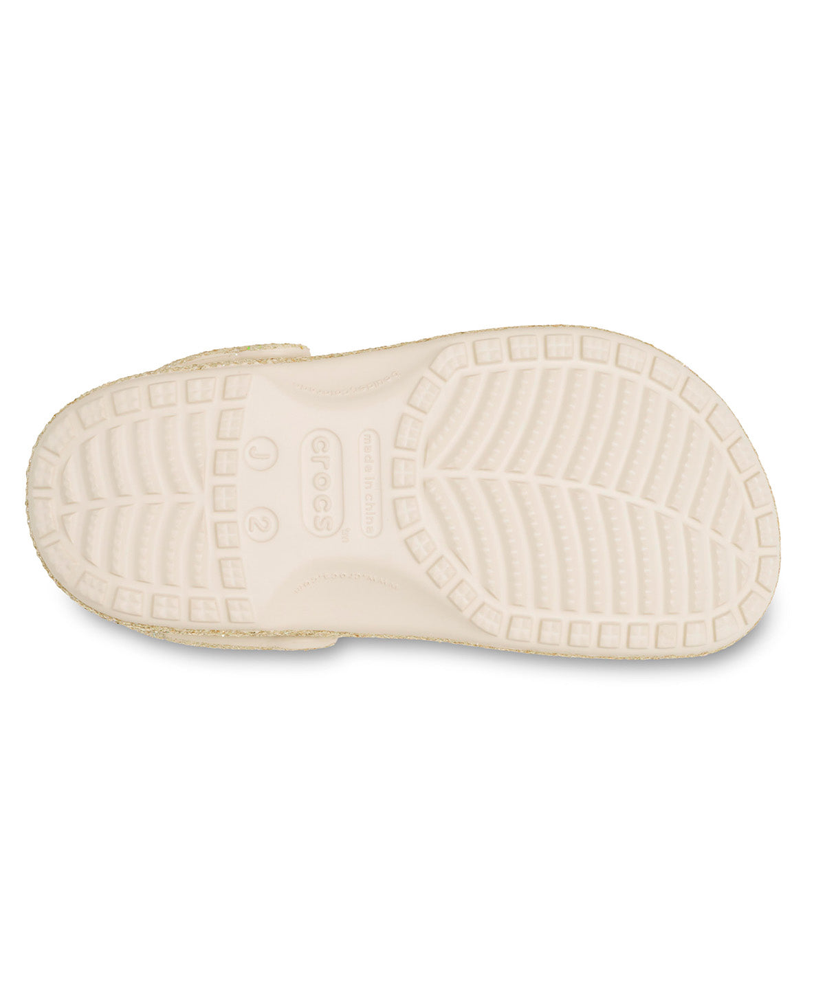 Zueco Niños Grandes Classic Clog Glitter Dorado Crocs