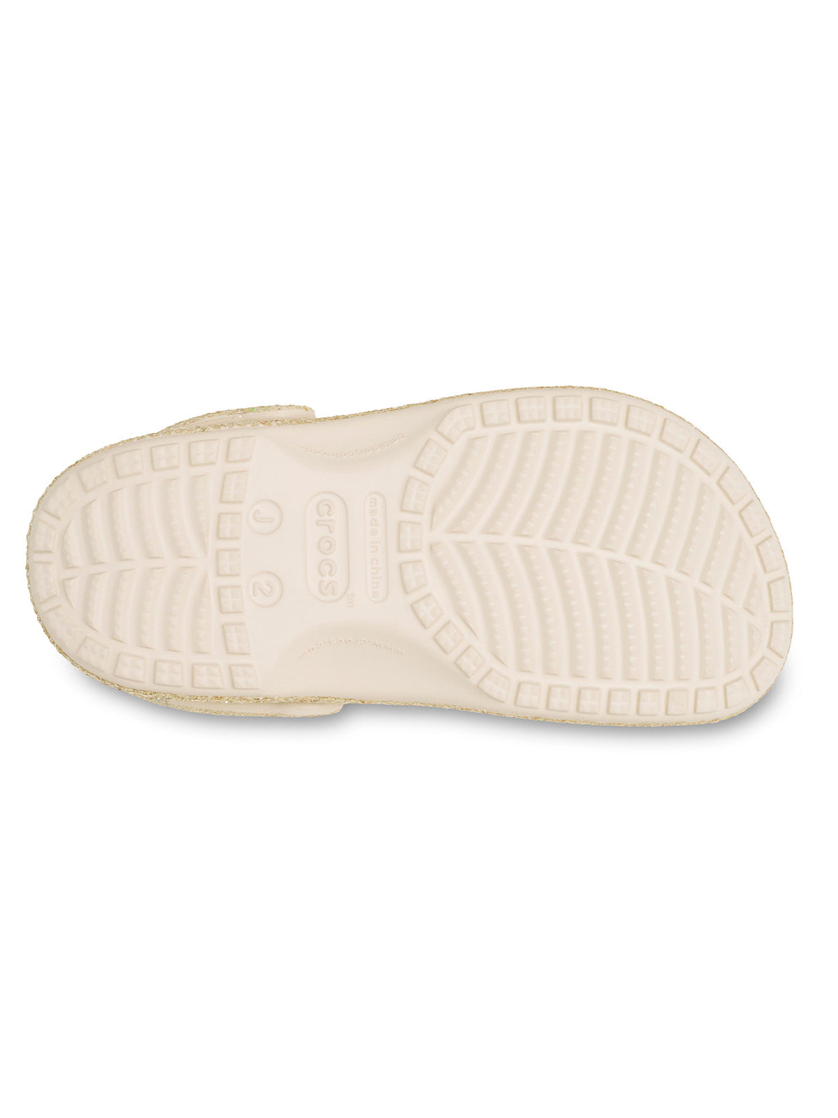 Zueco Niños Grandes Classic Clog Glitter Dorado Crocs