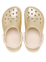 Zueco Niños Pequeños Classic Clog Glitter Dorado Crocs