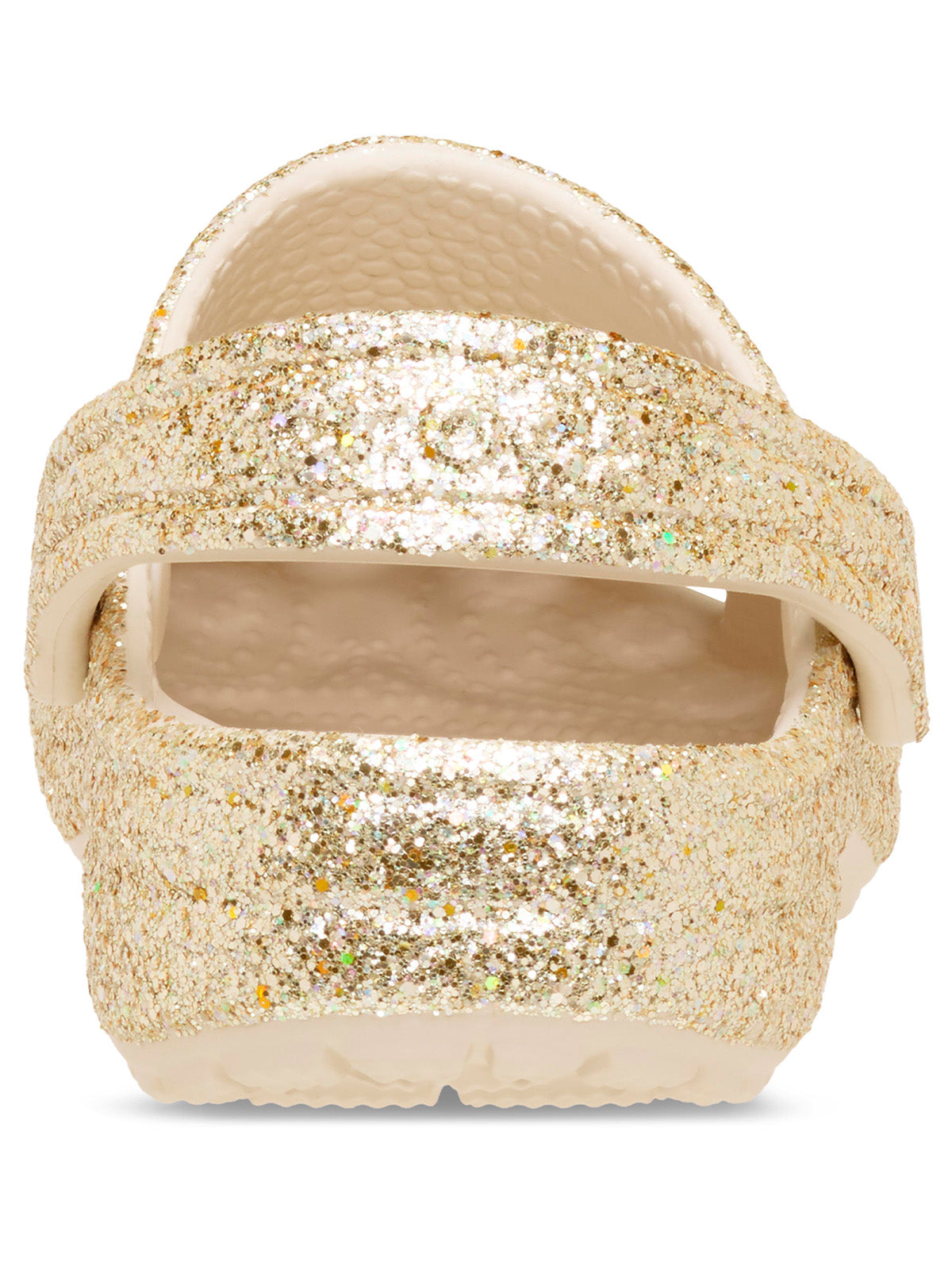 Zueco Niños Pequeños Classic Clog Glitter Dorado Crocs