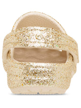 Zueco Niños Pequeños Classic Clog Glitter Dorado Crocs