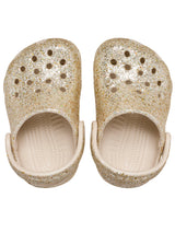 Zueco Bebés Recién Nacidos Glitter Dorado Crocs