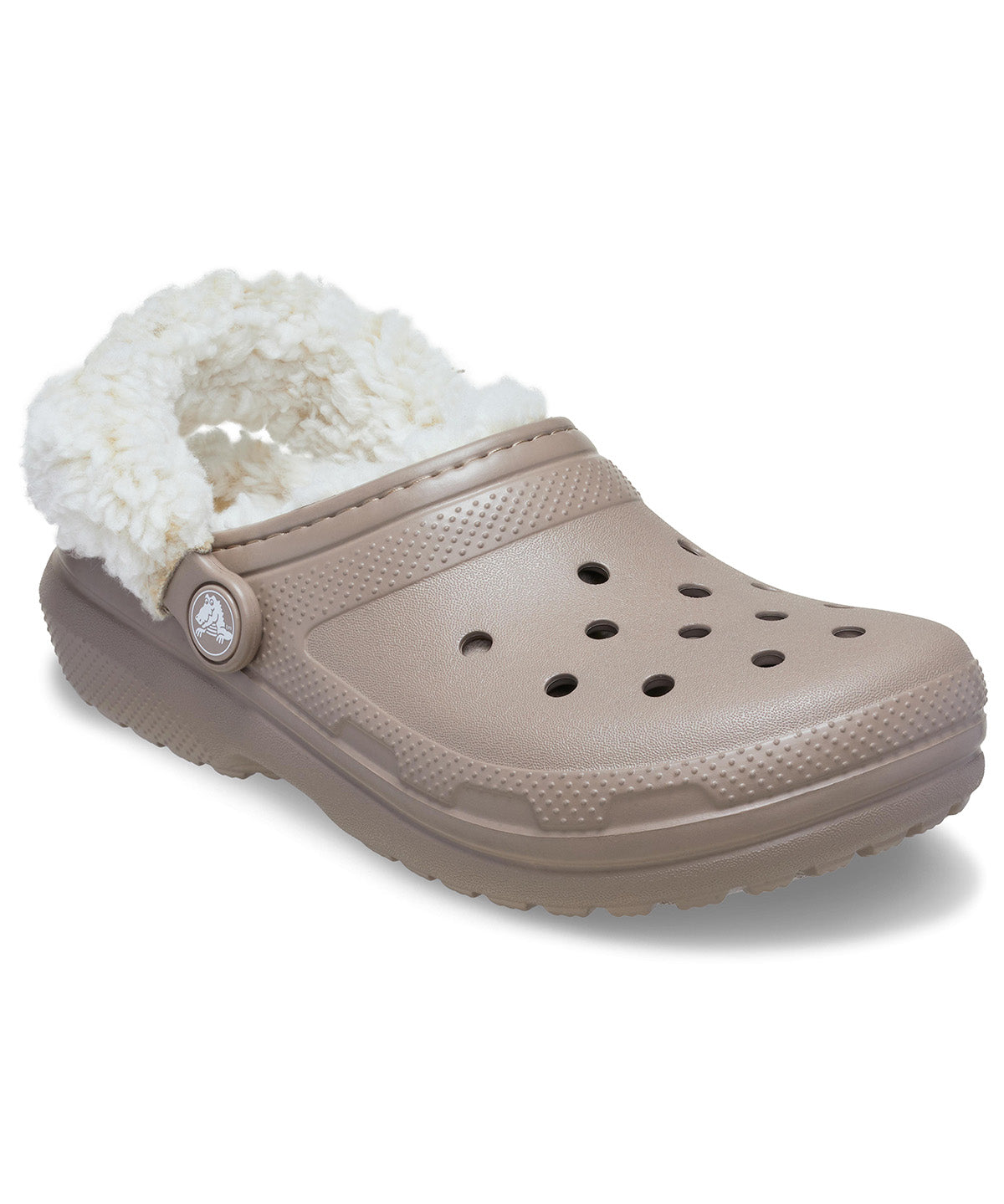 Zueco Niños Grandes Classic Fleece Lined Café Crocs