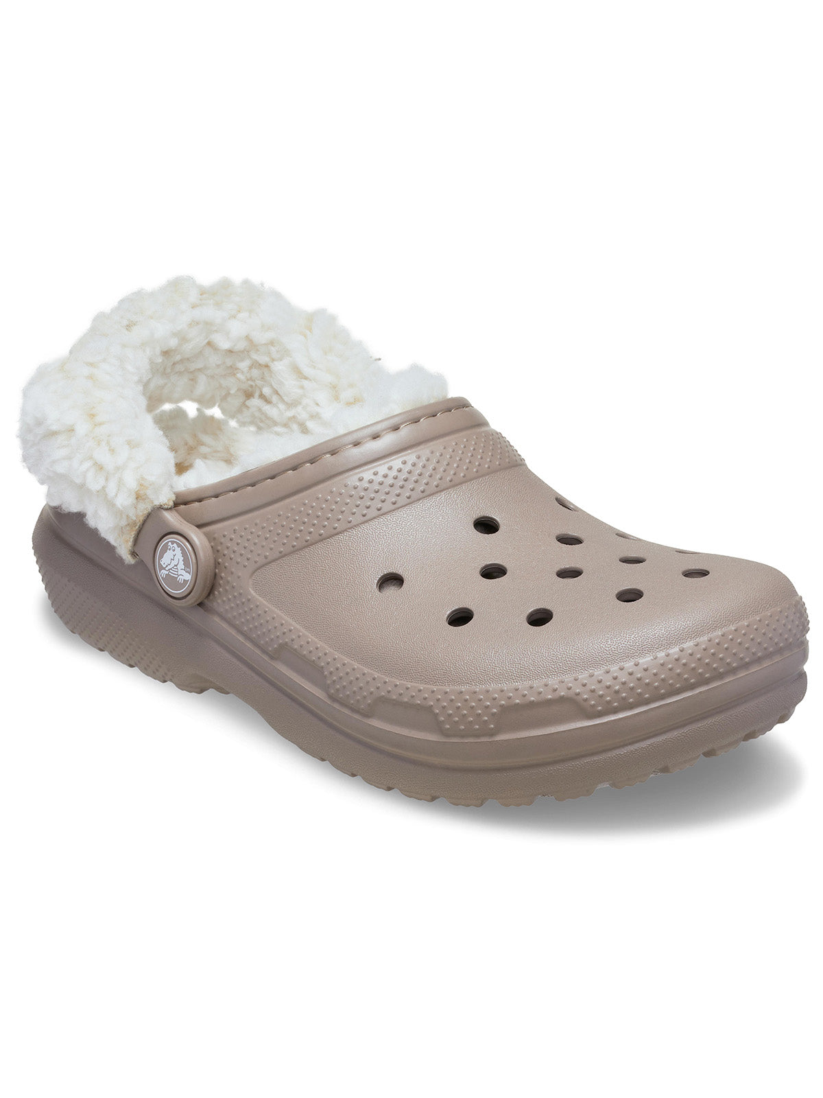 Zueco Niños Grandes Classic Fleece Lined Café Crocs