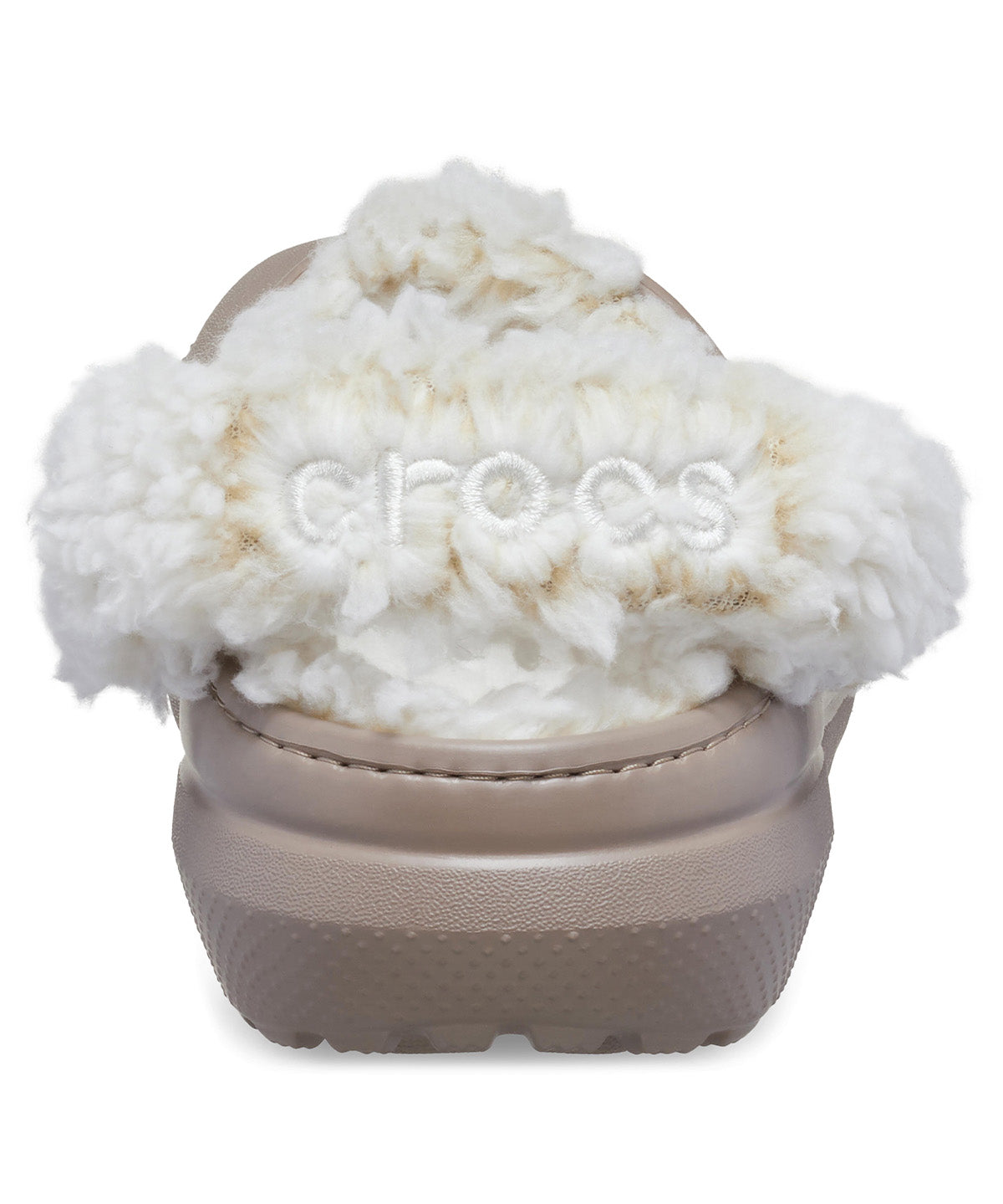 Zueco Niños Grandes Classic Fleece Lined Café Crocs