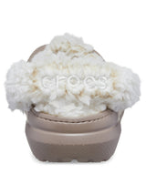 Zueco Niños Grandes Classic Fleece Lined Café Crocs