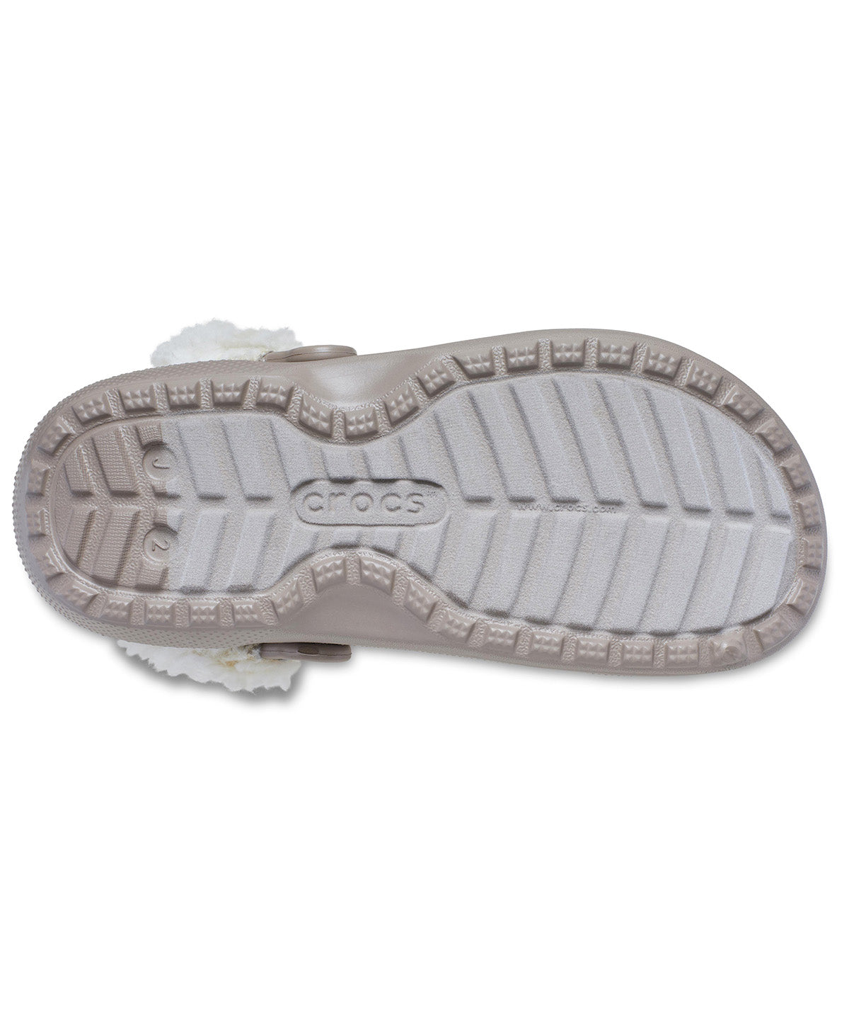 Zueco Niños Grandes Classic Fleece Lined Café Crocs