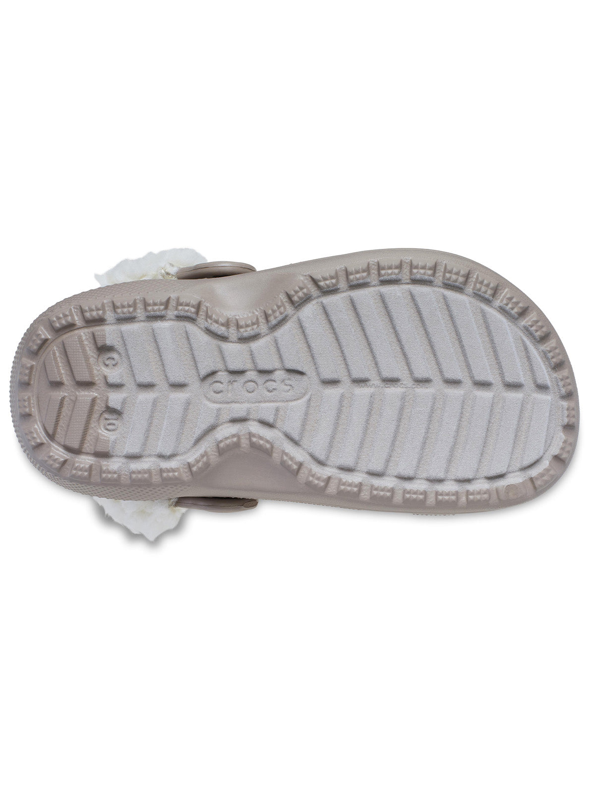 Zueco Niños Pequeños Classic Fleece Lined Café Crocs