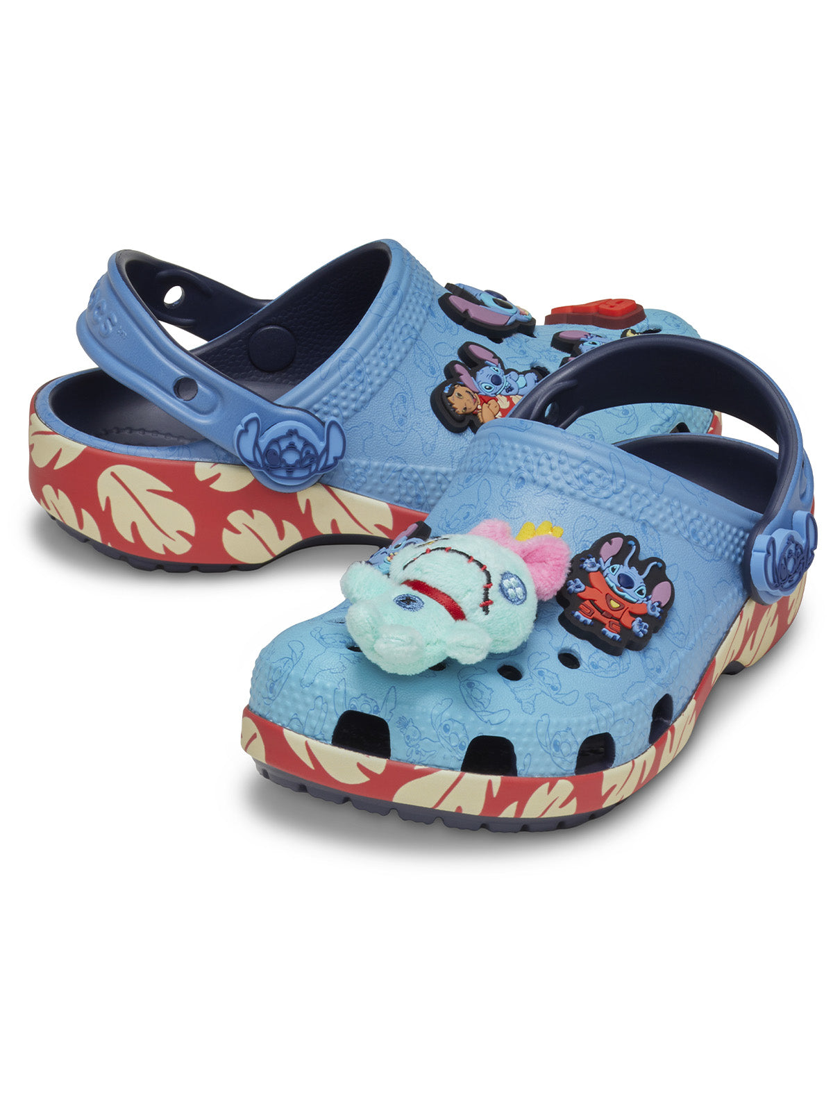 Zueco Niños Grandes Classic Clog Stitch Azul Crocs
