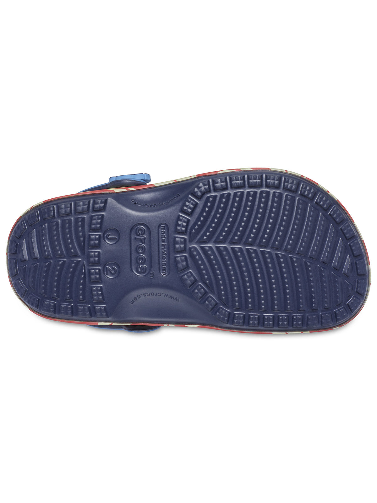 Zueco Niños Grandes Classic Clog Stitch Azul Crocs