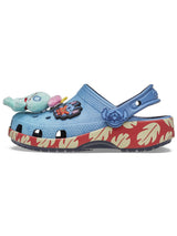 Zueco Niños Pequeños Classic Clog Stitch Azul Crocs