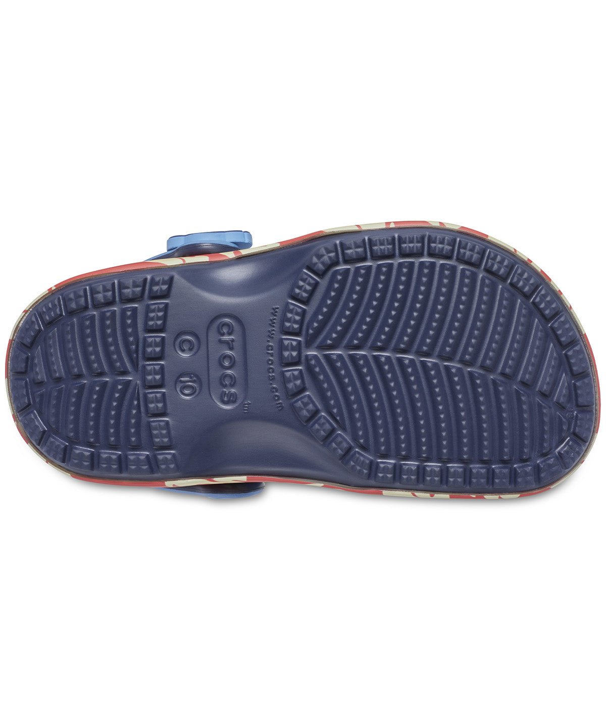 Zueco Niños Pequeños Classic Clog Stitch Azul Crocs