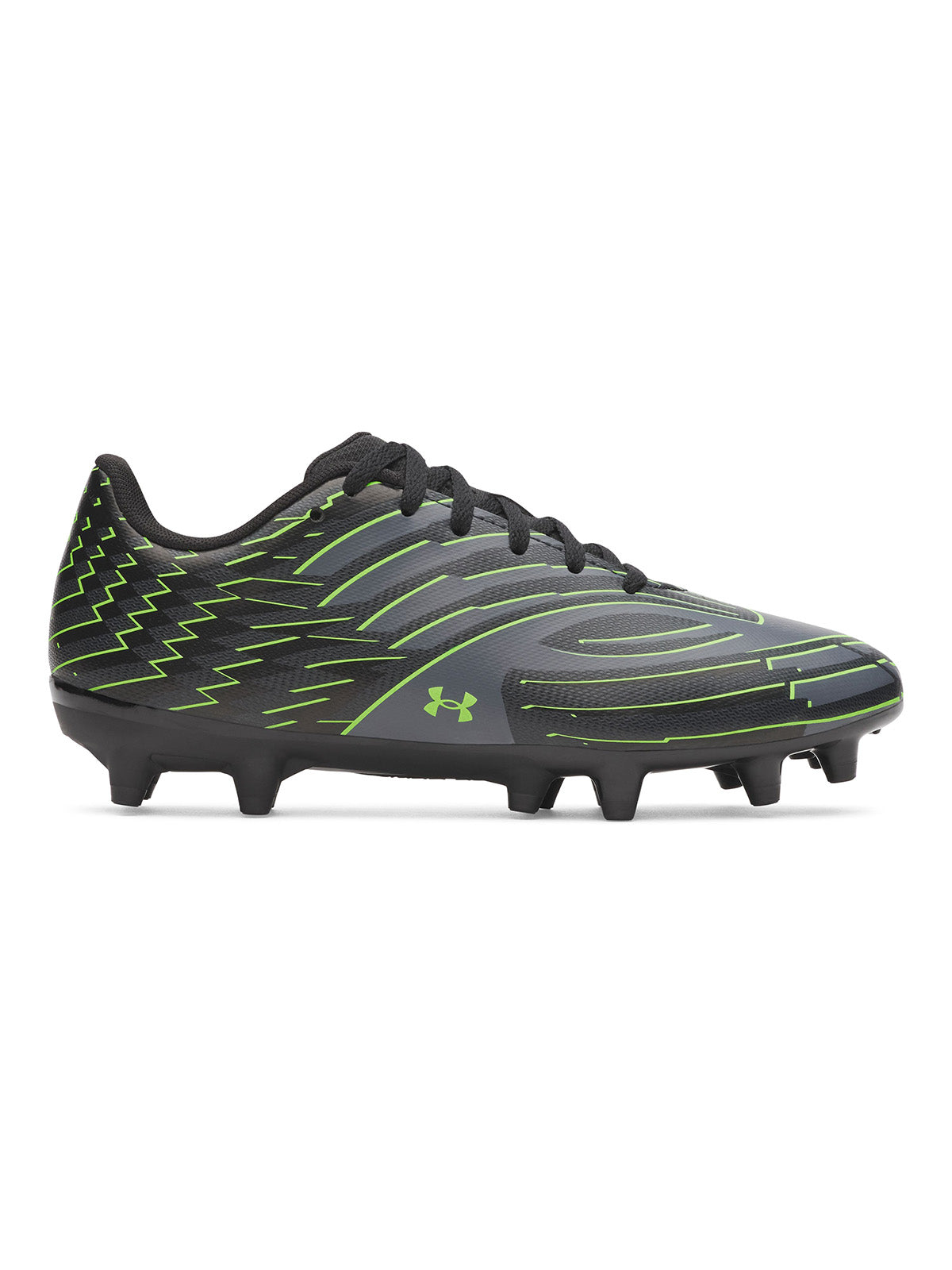 UA Shadow Club 4 FG Jr Zapatilla negro para niño