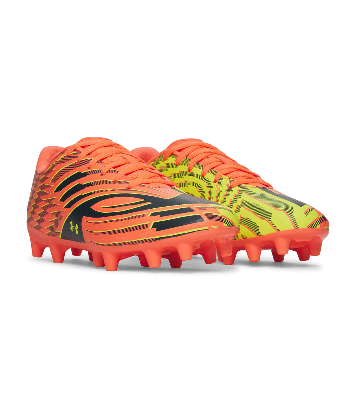 UA Shadow Club 4 FG Jr Zapatilla naranjo para niño