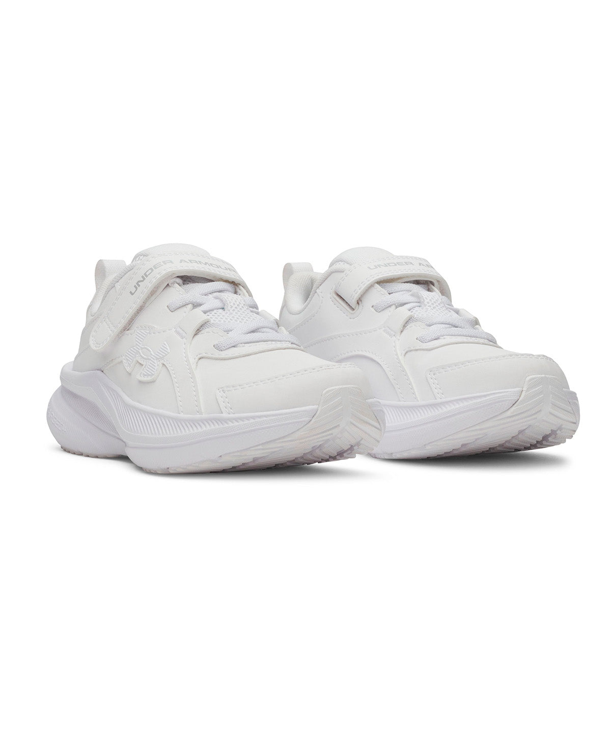 Zapatilla UA Assert 11 AC Uniform blanco para niño preescolar