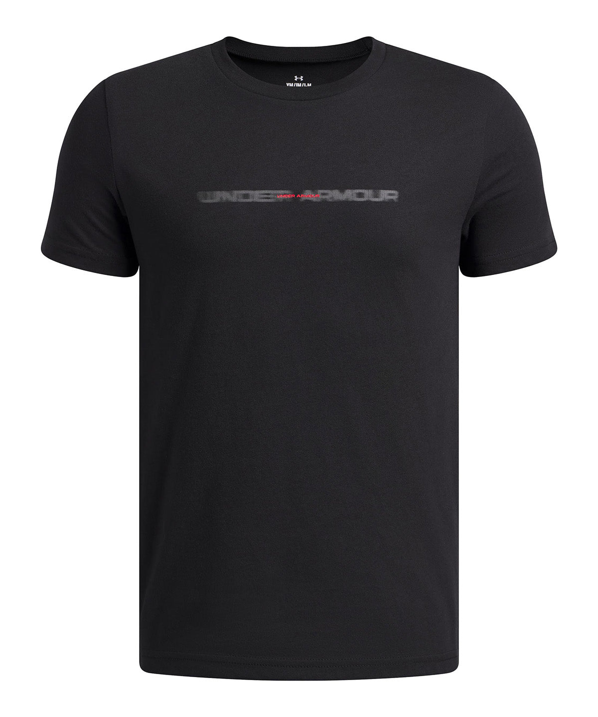 Polera Niño UA B WM BLUR SS Negro