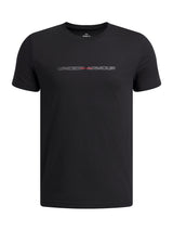 Polera Niño UA B WM BLUR SS Negro