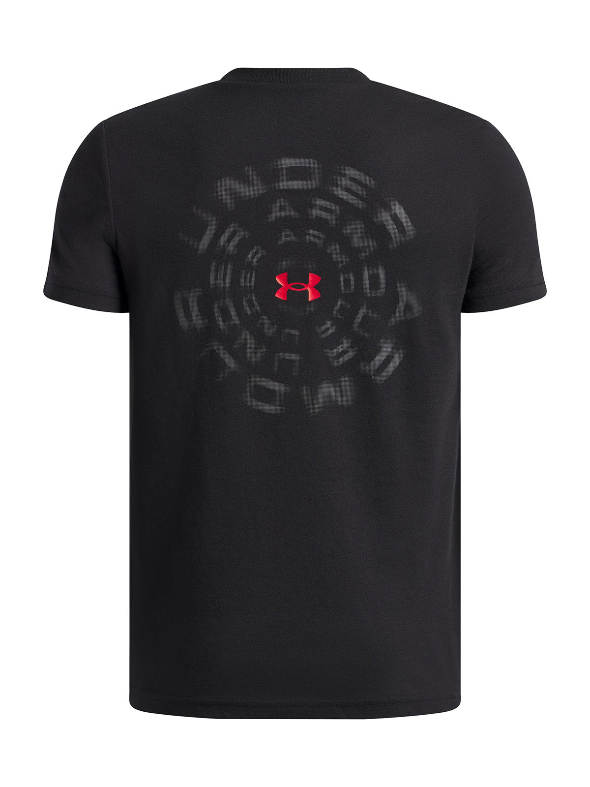 Polera Niño UA B WM BLUR SS Negro