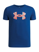 Polera Niño UA B PIXEL LOGO Azul