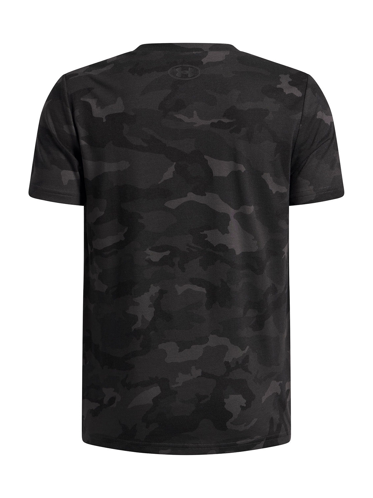 Polera Niño UA B CAMO AOP SS Negro
